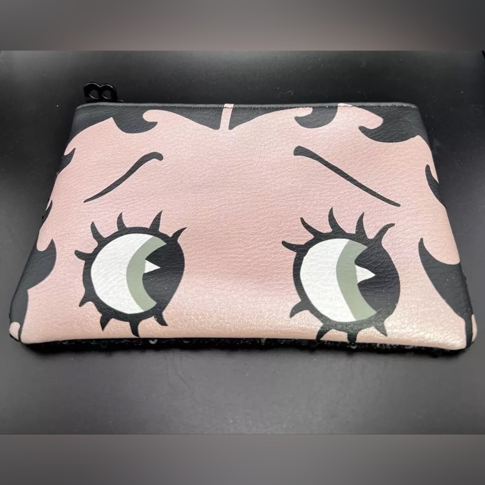 Ipsy BETTY BOOP Glam Black Sequined Makeup Pouch